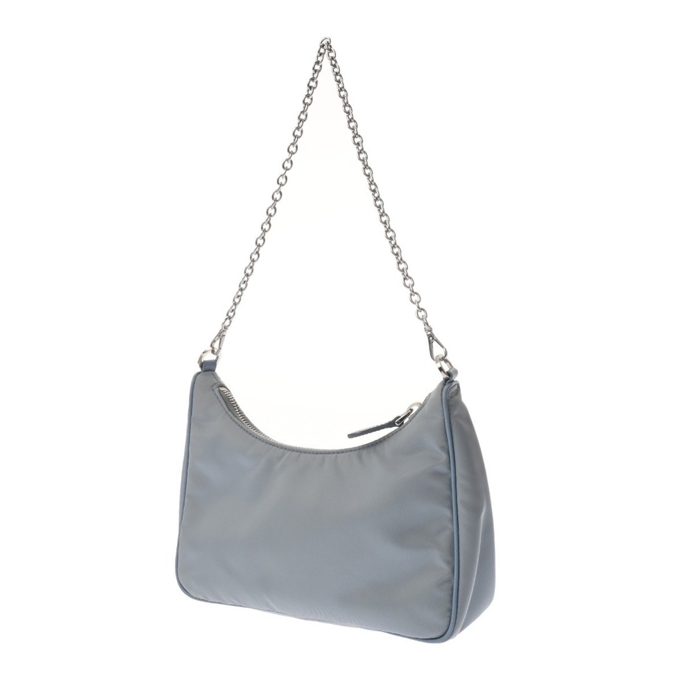Prada Bag Blue Nylon Shoulder Edition Re